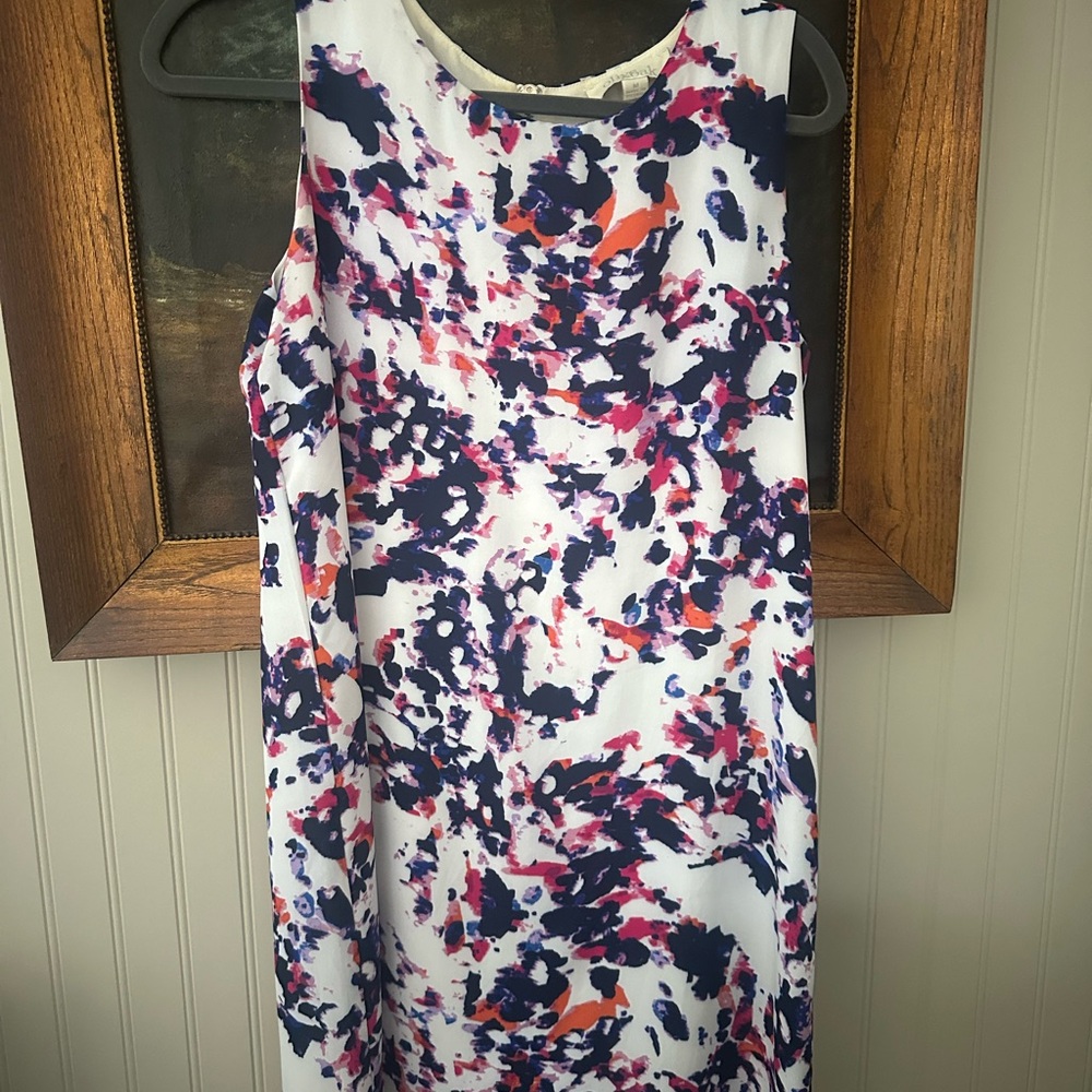 Bright water color short dress